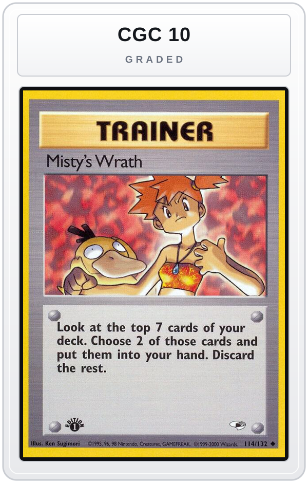 Graded - Misty's Wrath — CGC 10 graded overlay