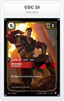 Graded - Draven, Showboat — CGC 10 graded overlay