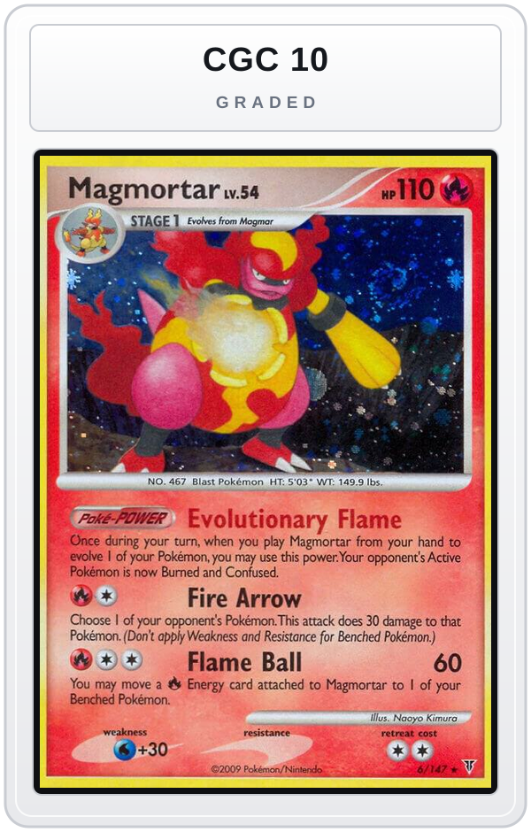 Graded - Magmortar — CGC 10 graded overlay