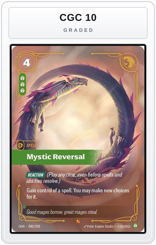 Graded - Mystic Reversal — CGC 10 graded overlay