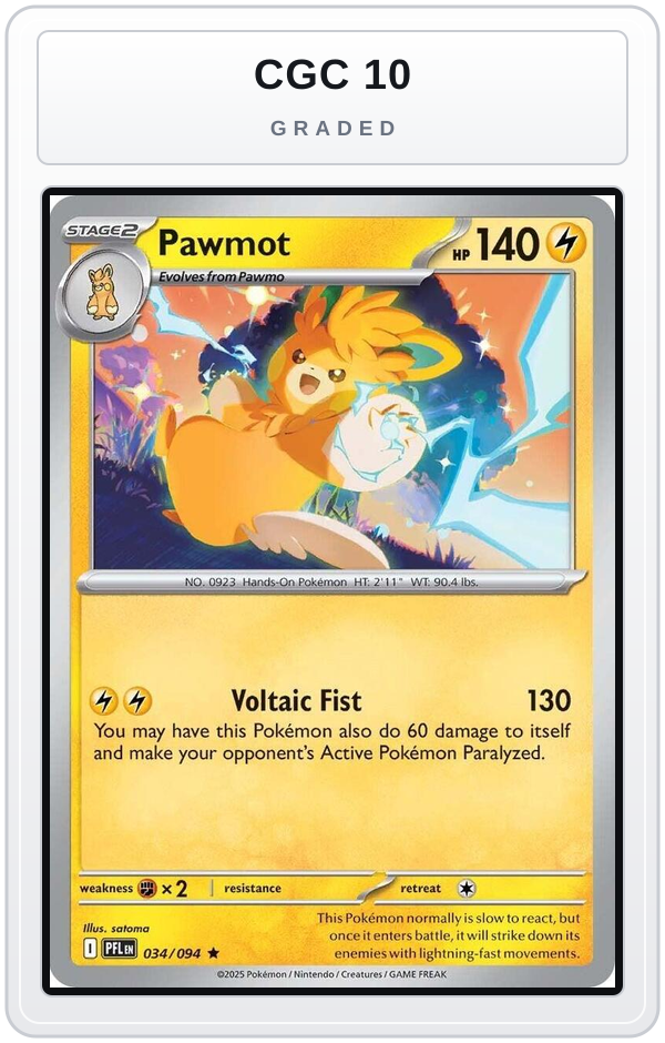 Graded - Pawmot — CGC 10 graded overlay