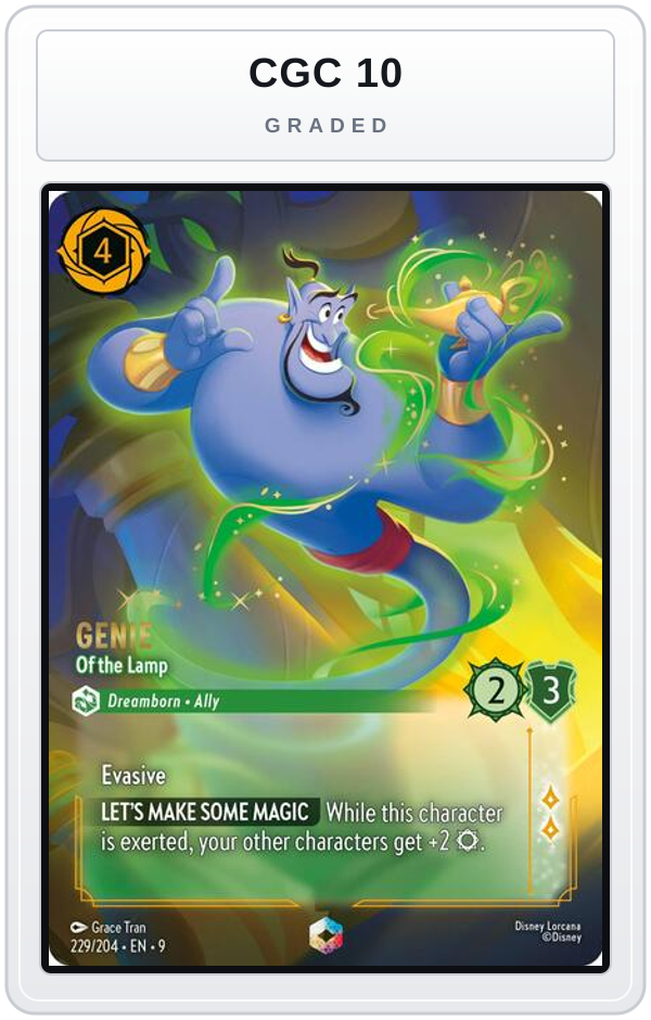 Graded - Genie - Of the Lamp (Enchanted) — CGC 10 graded overlay