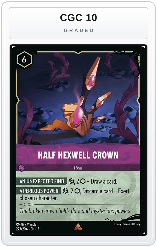 Graded - Half Hexwell Crown — CGC 10 graded overlay