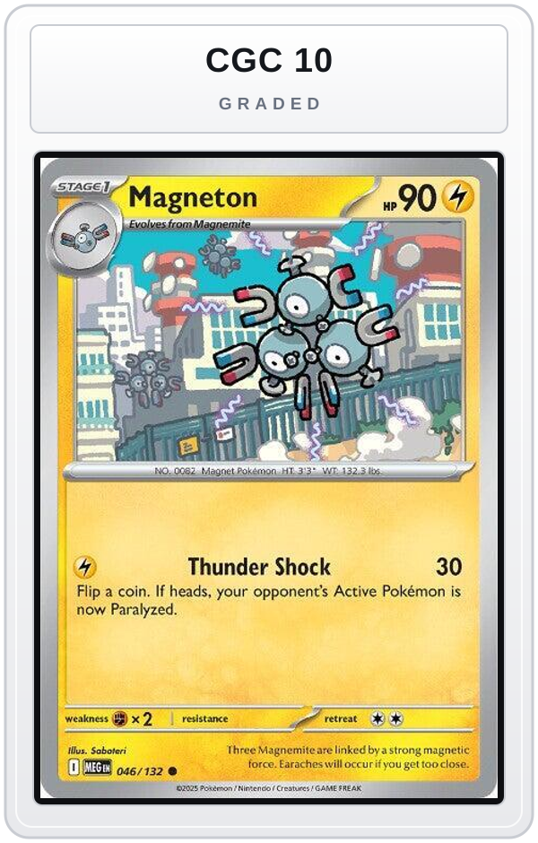 Graded - Magneton — CGC 10 graded overlay