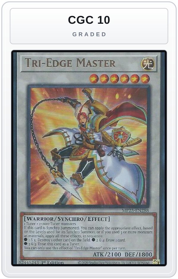 Graded - Tri-Edge Master — CGC 10 graded overlay