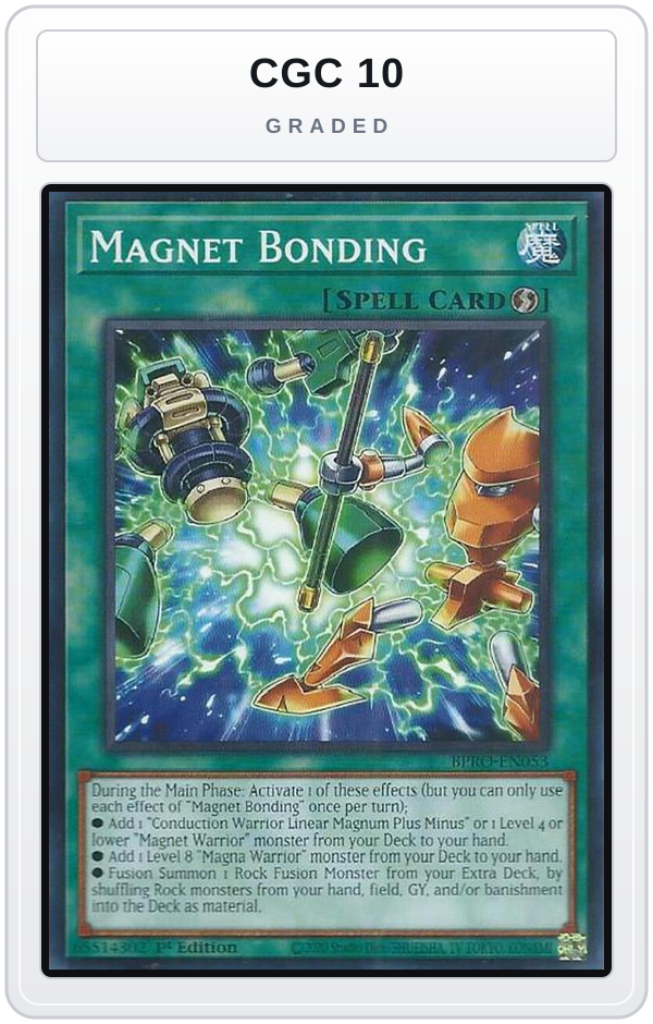Graded - Magnet Bonding — CGC 10 graded overlay