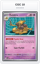 Graded - Kadabra — CGC 10 graded overlay