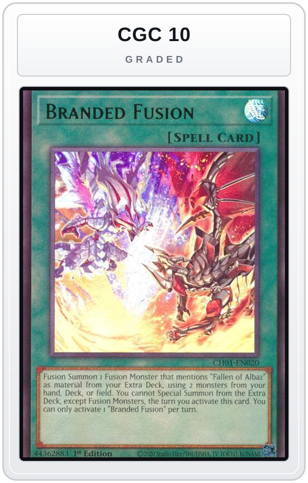 Graded - Branded Fusion — CGC 10 graded overlay