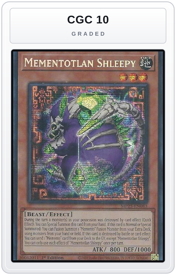 Graded - Mementotlan Shleepy — CGC 10 graded overlay