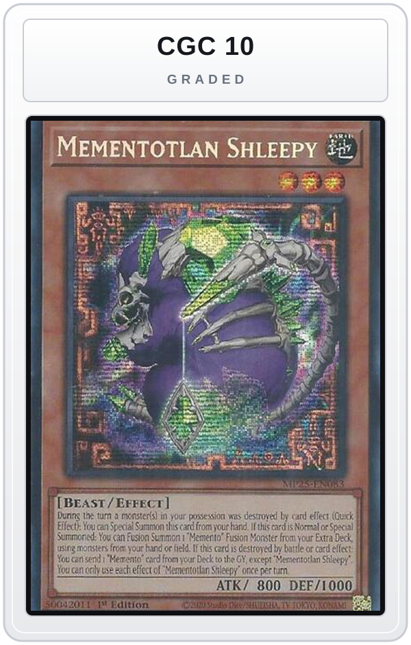 Graded - Mementotlan Shleepy — CGC 10 graded overlay