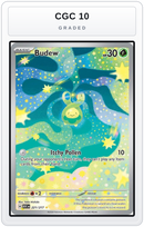 Graded - Budew - 221/217 — CGC 10 graded overlay