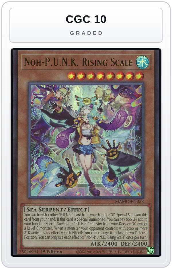 Graded - Noh-P.U.N.K. Rising Scale — CGC 10 graded overlay