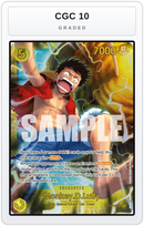 Graded - Monkey.D.Luffy (OP15-119) — CGC 10 graded overlay