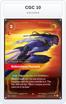 Graded - Relentless Pursuit — CGC 10 graded overlay