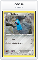 Graded - Beldum — CGC 10 graded overlay