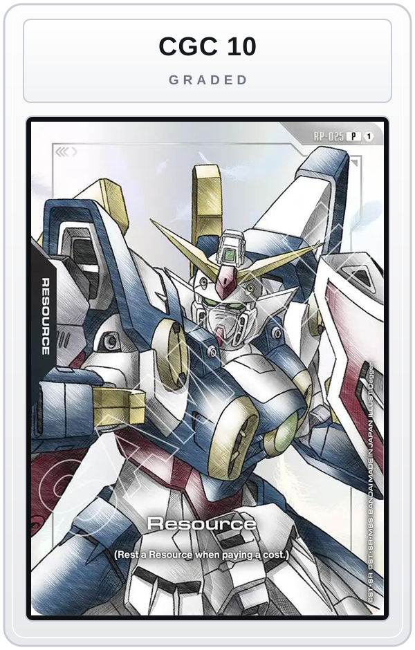 Graded - Resource (RP-025) (Premium Accessory Set - Mobile Suit Gundam Wing) — CGC 10 graded overlay