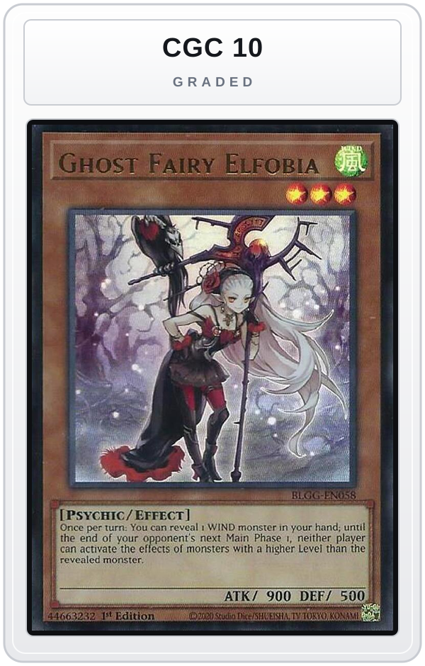 Graded - Ghost Fairy Elfobia — CGC 10 graded overlay