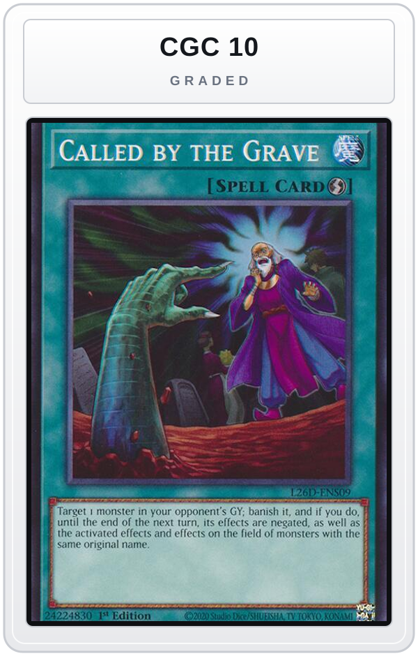 Graded - Called by the Grave — CGC 10 graded overlay