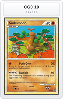 Graded - Sudowoodo — CGC 10 graded overlay