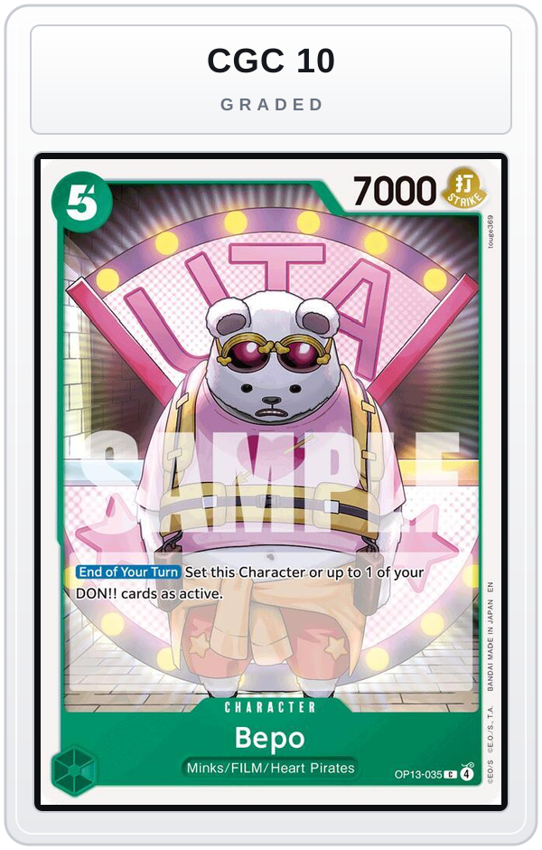 Graded - Bepo — CGC 10 graded overlay