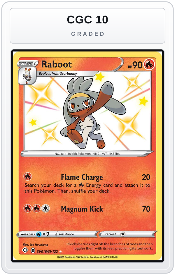 Graded - Raboot — CGC 10 graded overlay