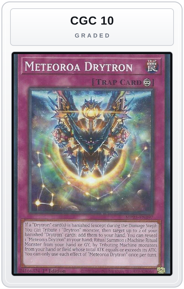 Graded - Meteoroa Drytron — CGC 10 graded overlay