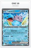 Graded - Lapras ex — CGC 10 graded overlay