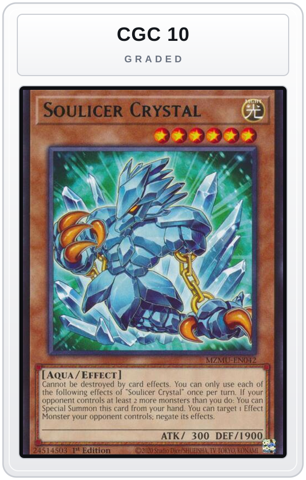 Graded - Soulicer Crystal — CGC 10 graded overlay
