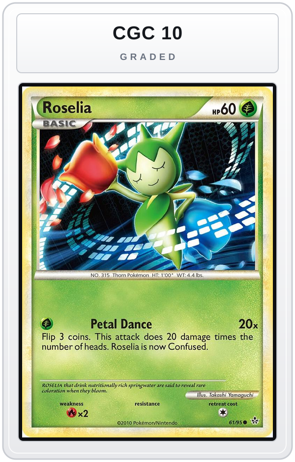 Graded - Roselia — CGC 10 graded overlay