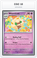 Graded - Whimsicott (Cosmos Holo) — CGC 10 graded overlay