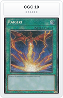 Graded - Raigeki — CGC 10 graded overlay