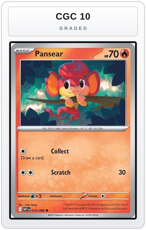 Graded - Pansear — CGC 10 graded overlay
