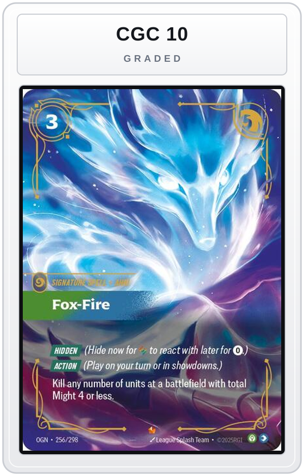 Graded - Fox-Fire — CGC 10 graded overlay