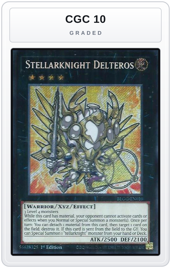 Graded - Stellarknight Delteros — CGC 10 graded overlay