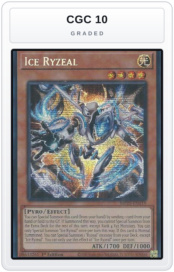 Graded - Ice Ryzeal — CGC 10 graded overlay