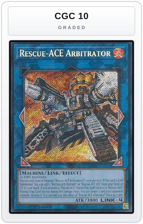 Graded - Rescue-ACE Arbitrator — CGC 10 graded overlay