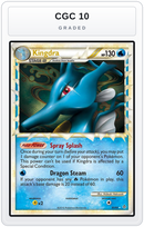 Graded - Kingdra (Prime) — CGC 10 graded overlay