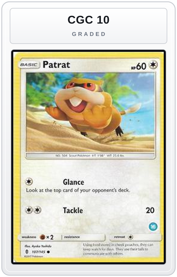 Graded - Patrat (16) — CGC 10 graded overlay