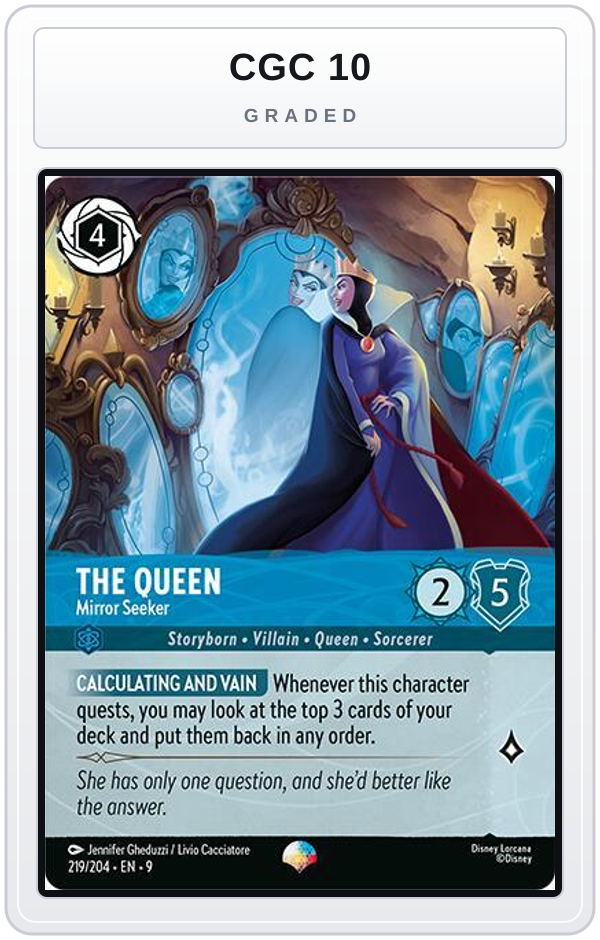 Graded - The Queen - Mirror Seeker (Epic) — CGC 10 graded overlay