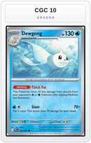 Graded - Dewgong - 022/094 — CGC 10 graded overlay