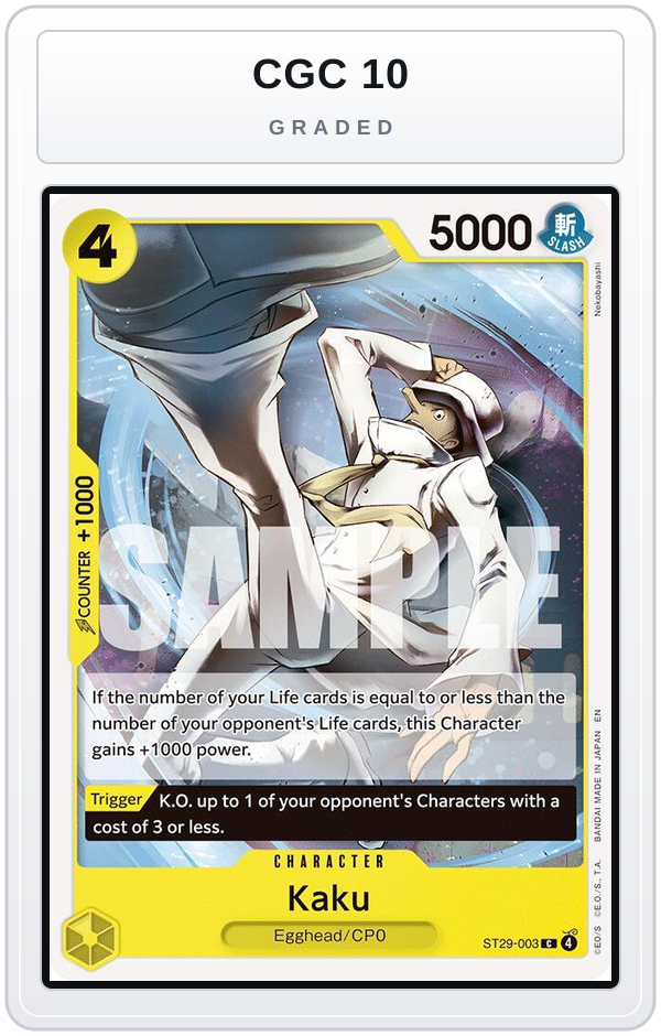 Graded - Kaku — CGC 10 graded overlay