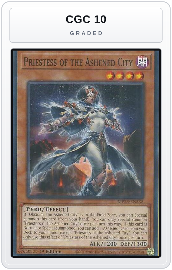Graded - Priestess of the Ashened City — CGC 10 graded overlay
