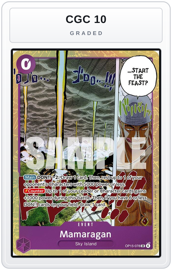 Graded - Mamaragan — CGC 10 graded overlay