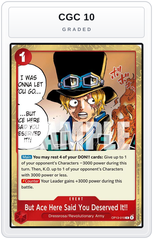 Graded - But Ace Here Said You Deserved It!! — CGC 10 graded overlay