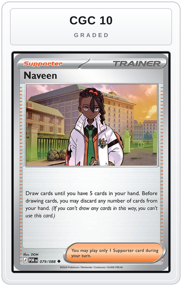 Graded - Naveen - 079/088 — CGC 10 graded overlay