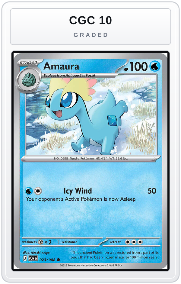 Graded - Amaura — CGC 10 graded overlay