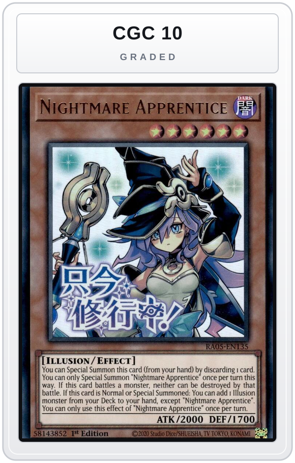 Graded - Nightmare Apprentice — CGC 10 graded overlay