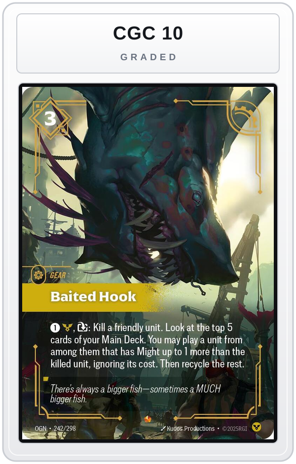 Graded - Baited Hook — CGC 10 graded overlay