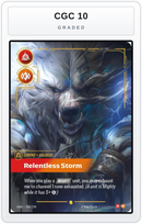 Graded - Volibear, Relentless Storm (Overnumbered) — CGC 10 graded overlay