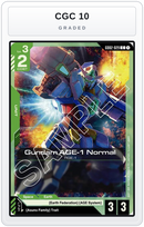 Graded - Gundam AGE-1 Normal (GD02-029) — CGC 10 graded overlay